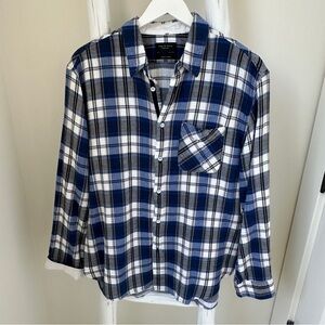 Rag & Bone Blue and White Plaid Beach Shirt Fit
3 Sz Mens XXL